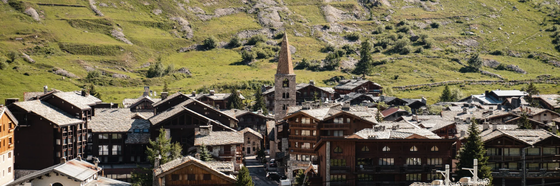 Village church view