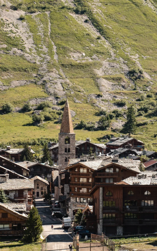 Village church view