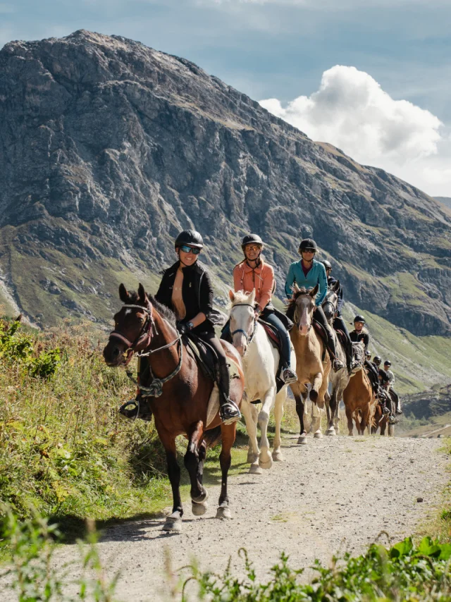 Horseback riding in the wilderness