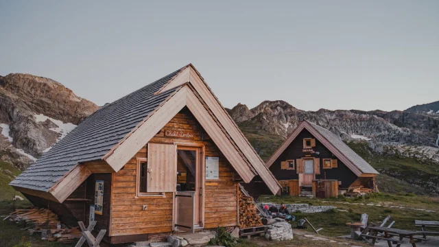 Il rifugio Fond Des Fours in estate