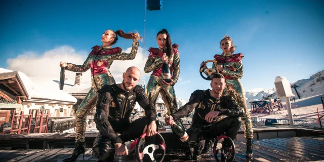 Spectacle à La Folie Douce - danseurs