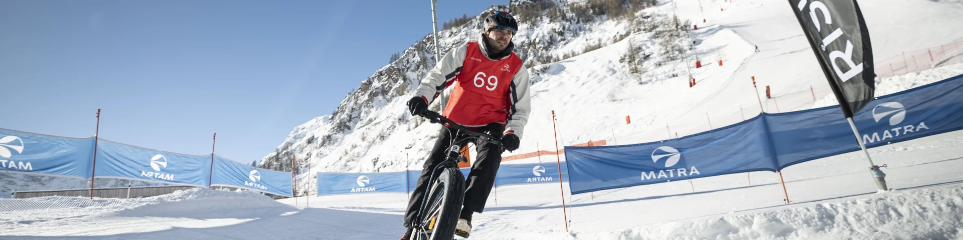 Participant à la Matra Snow Cross à Val d'Isère