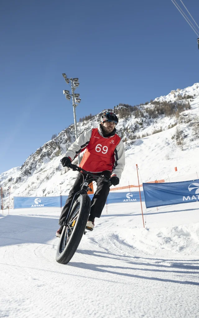 Participant à la Matra Snow Cross à Val d'Isère