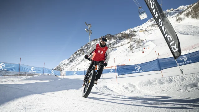 Participant à la Matra Snow Cross à Val d'Isère