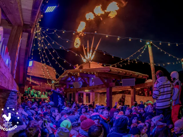 Ambiance au Cocorico Après-ski à Val d'Isère en hiver