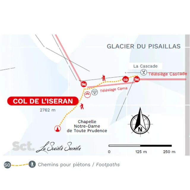 Winter hiking or snowshoeing in the Iseran sector and the Pisaillas Glacier in Val Disere