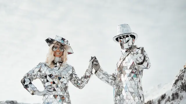 Intrattenimento durante il Critérium de la Première Neige in Val d'Isère