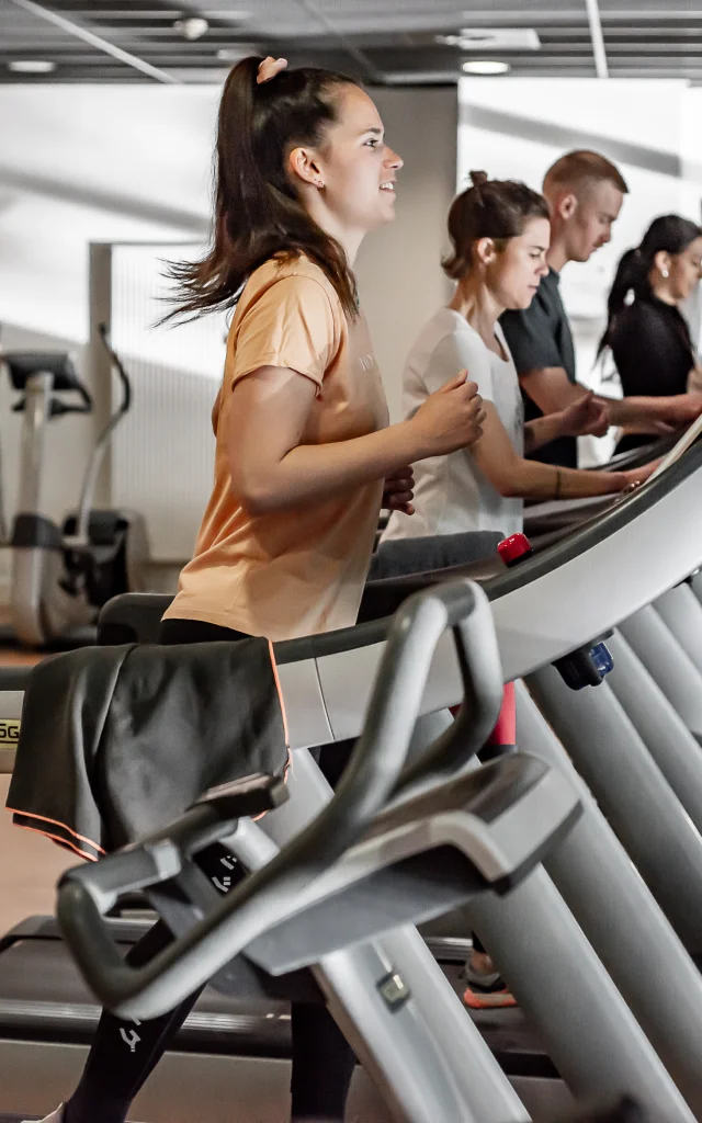 Body-building and cardio-training area of the Aquasportif Center