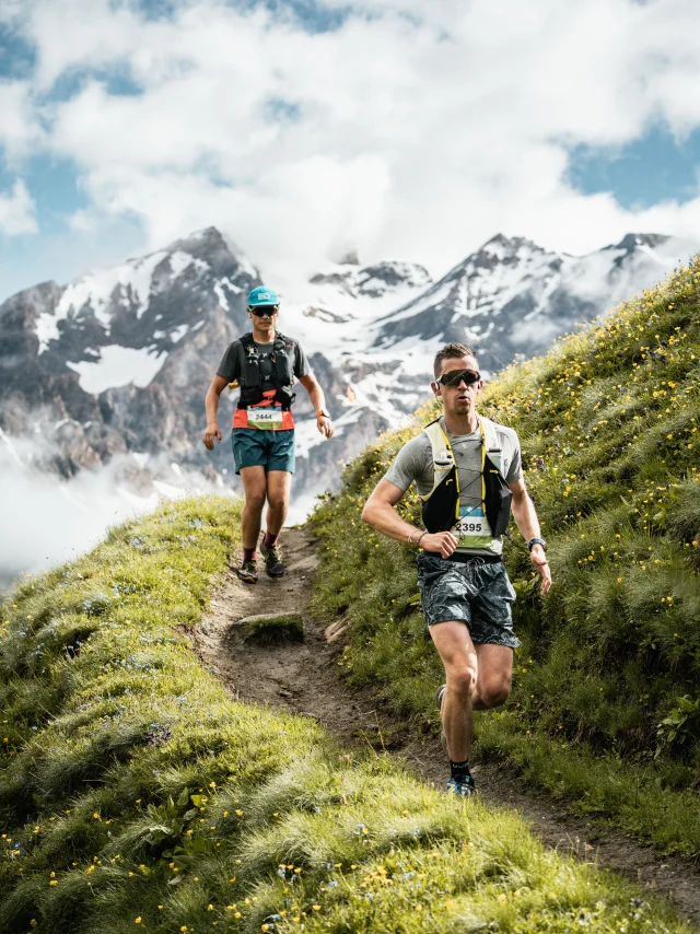 Trail in Val d'Isère in summer
