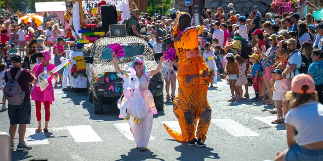 Fête du Vieux Val in Val d'Isère in summer