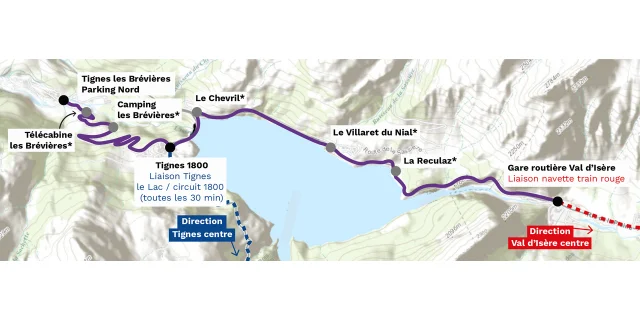 Navette Tignes - Val d'Isère été 2025