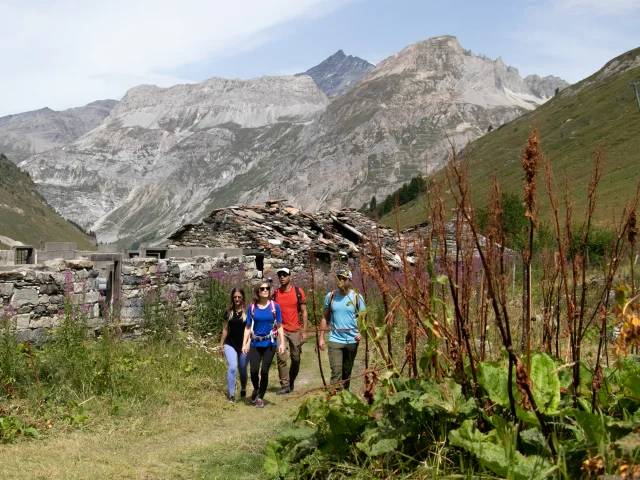 Randonnée entre amis dans la vallée du Manchet en éte