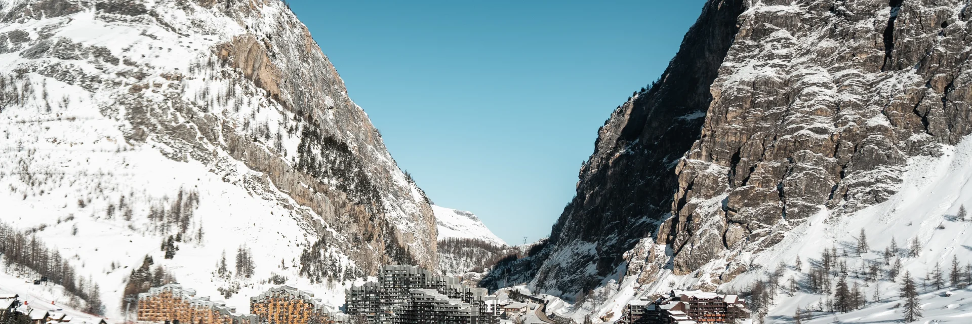 Vue au drone de La Daille en hiver